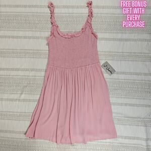 J for Justify Pink Smocked Sundress – Size XL – New with Tags – Flowy & Feminine